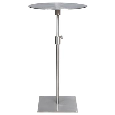 Imagem de Mesa Lateral Elevatória De Metal, Mesa Final Para Espaços Pequenos, Mesa Lateral Estreita Com Processo De Pintura Metálica Para Sala De Estar E Quarto (Color : Silver, Size : STYLE 1)