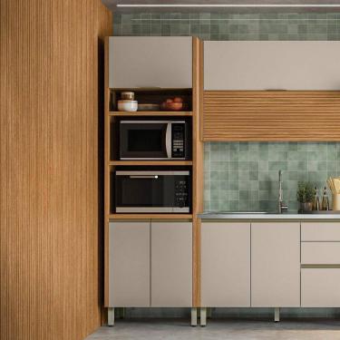 Imagem de Paneleiro  Torre Quente 70 cm Portinari Marrom/Off White