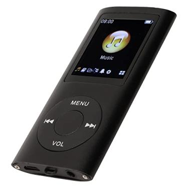 Imagem de Leitor de Música MP3 Portátil para Crianças, Leitor de MP3 de Som Sem Perdas LCD de 1,8 Polegadas, MP3 Estéreo Multifuncional Slim Walkman Com Fones de Ouvido para Presente (Preto)