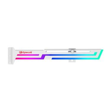 Imagem de Suporte p/ Placa de Vídeo Redragon RGB Branco - RD-GCP03W