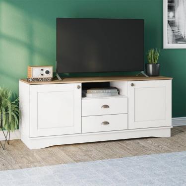 Imagem de Rack Kappesberg 2 Portas 2 Gavetas Branco Carb