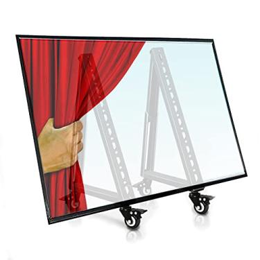 Imagem de BIGalleons Suporte de TV móvel de baixa altura, carrinho de monitor de chão, suporte de TV com roda para TV de tela plana curva de 32 a 65 polegadas, LCD LED, ângulo de visão ajustável de 30° (nova