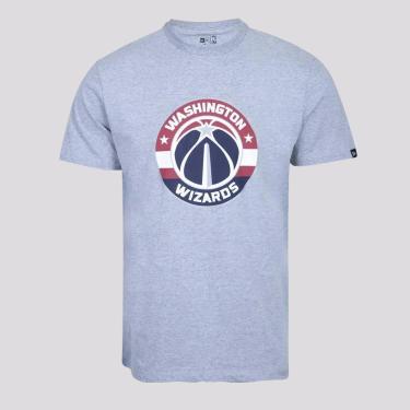 Imagem de Camiseta New Era NBA Washington Wizards Mescla Cinza-Masculino