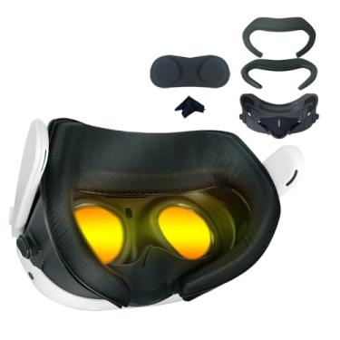 Imagem de Interface VR 6 em 1 e conjunto de substituição de espuma para Oculus/Meta Quest 3, suporte ajustável anti-vazamento protetor de lente pano de lente para VR Quest 3 VR Accessorie/911