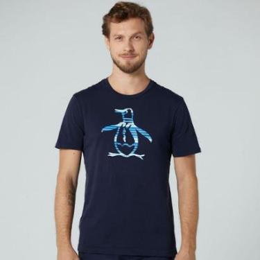 Imagem de Original Penguin Camiseta Estampa Silk Marinho Original Penguin-Masculino
