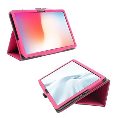 Imagem de Kebiory Capa para tablet TCL Tab 10 NXTPAPER 5G de 10,4 polegadas, capa de couro PU à prova de choque, fecho magnético, capa inteligente com alça de mão para tablet TCL TAB 10 NXTPAPER 5G 10,4