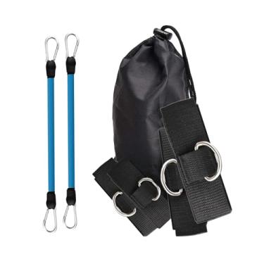 Imagem de Colaxi Faixas de resistência para treinamento de voleibol, cinto elástico de resistência, corda de tração para praticar agilidade, braço, balanço, iniciantes, Azul 60 libras