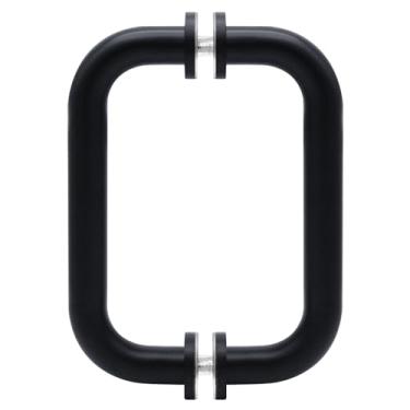 Imagem de Maçaneta de porta de chuveiro de vidro royalty – 20,32 cm de substituição de maçanetas tubulares de chuveiro para porta de chuveiro sem moldura - Maçaneta de porta de vidro de chuveiro de aço