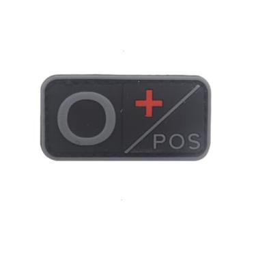 Imagem de Ysmzzmsy 1 Patch de moral de PVC tipo sanguíneo – Patch de moral divertido, tático, militar, muito adequado para seu equipamento militar tático, mochila, chapéu, colete (5 x 2,5 cm (sangue tipo O+ 3)