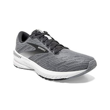 Imagem de Tênis de corrida masculino Ravenna 11 da Brooks, Grey/Ebony/White, 12.5
