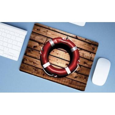 Imagem de Mouse Pad Emborrachado Personalizado Grande Bóia Retrô - Deluzz