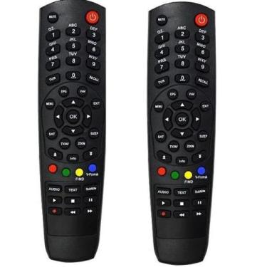 Imagem de kit 2 Controle Remoto Receptor Tocombox-Zeus HD - sky