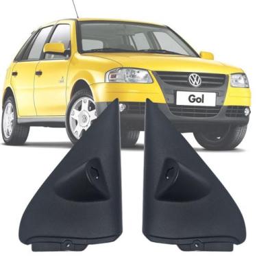 Imagem de Par Acabamento Retrovisor Gol Parati Saveiro G2 G3 G4 95 96 97 a 2013 