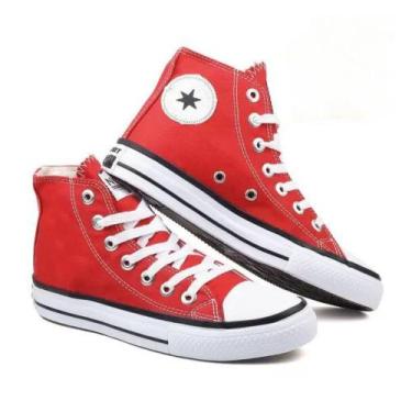 Imagem de Tênis Bota Infantil Casual NS Star Masculino Feminino, 30, Vermelho