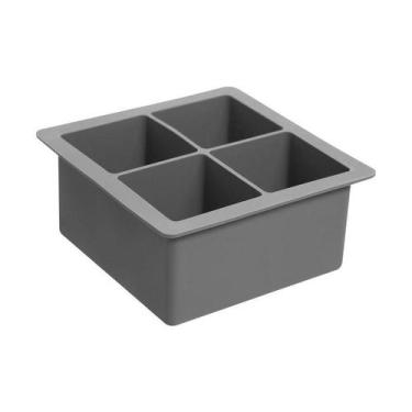 Imagem de Forma de Gelo para 4 cubos Home Style Cocinero, CINZA