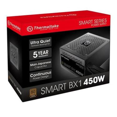 Imagem de Fonte 450W TT Smart Bx1 80+Bronze Ps-Spd-0450nnfabb-1 - Thermaltake