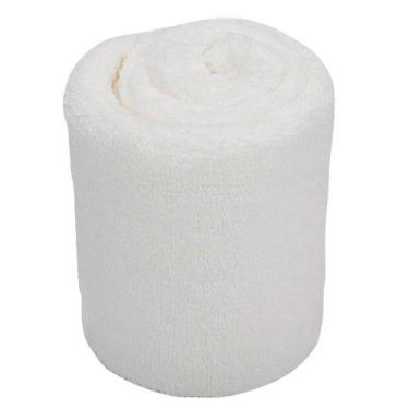 Imagem de Manta / mantinha para bebê soft bublim microfibra rolinho, BRANCO