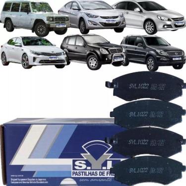 Imagem de Jogo de pastilhas freio dianteira galloper elantra sonata jac j5 j6 ma
