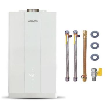 Imagem de Aquecedor De Água A Gás Komeco KO 21 Wh Home 21 Litros Glp Com Kit Lig
