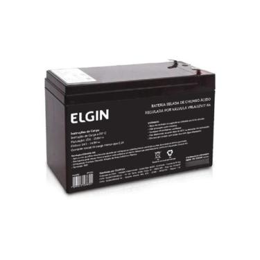 Imagem de Bateria selada elgin vrla 12v 7ah nobreak carrinho moto eletrico, 7AH