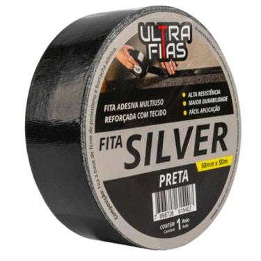 Imagem de KIT 10 - Fitas Silver Tape Ar Condicionado Multiuso Vedação 50 mm X 50