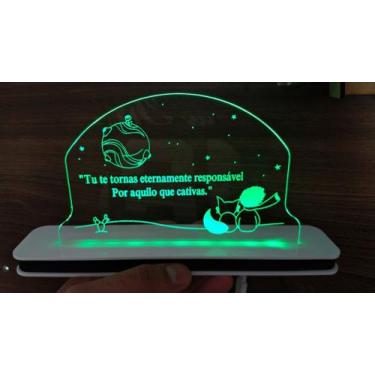 Imagem de Luminária Decorativa com LED Pequeno Príncipe - Hobbies do Ofício, Ver