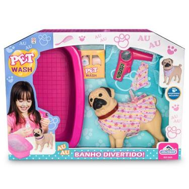 Imagem de Cachorro Brinquedo Com Acessórios Brincar Pet Shop Menina - Adijomar