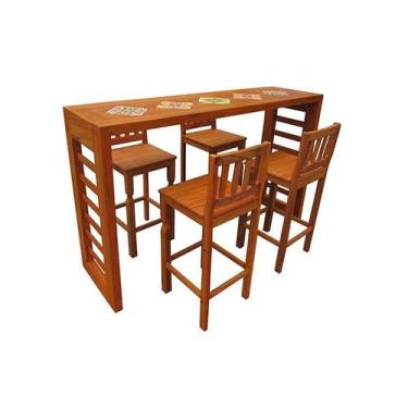 Imagem de Bancada Rústica Harper em Madeira de Demolição - Cód 2448 - Barrocarte