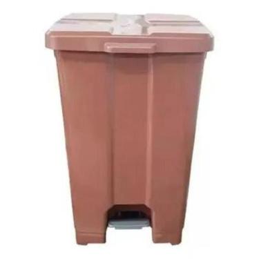 Imagem de Cesto C/ Pedal Plástico 30l Várias Cores Coleta Seletiva Jsn SEM ADESI