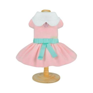 Imagem de Vestido Bonito pra Cachorro Soft Rosa para Cães - Tamanho M