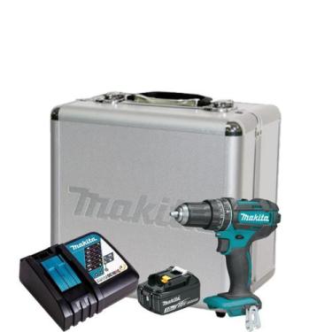 Imagem de Parafusadeira Furadeira Bateria 18v Makita Dhp482 Com Maleta