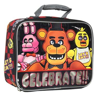 Imagem de Five Nights At Freddy's Celebrate Lunch Box insulated Video Game Lunch Bag Tote