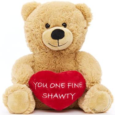 Imagem de Hollabears 10" You One Fine Shawty Plush Teddy Bear Valentine's Day
