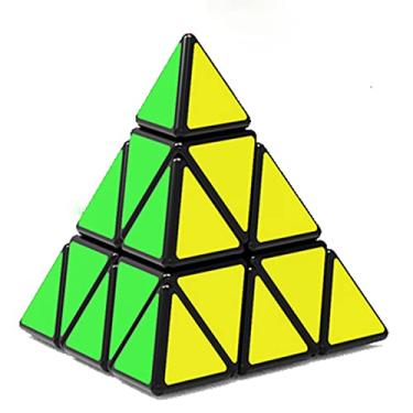 Imagem de TANCH YJ Pyramid Speed Cube 3X3 Triangle Magic Cube Puzzle Toy Black