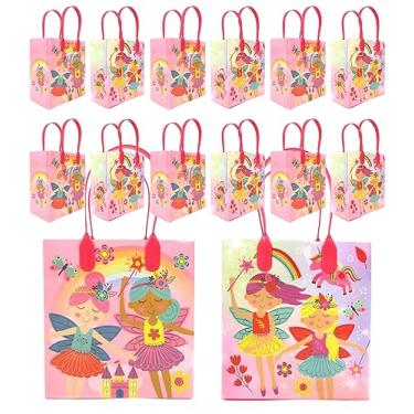Imagem de TINYMILLS Bolsas temáticas para lembrancinhas de festa com tema de fadas mágicas, pacote com 12 para lembrancinhas de festa de aniversário