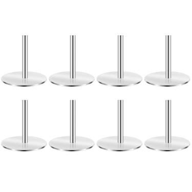 Imagem de 8 unidades de núcleo de aquecimento de bolo de aço inoxidável, varetas de aquecimento reutilizáveis de 5 cm para suprimentos de bolos e acessórios de ferramentas de cozimento para padeiros