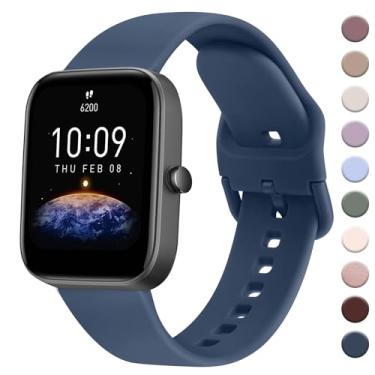 Imagem de AK Pulseira para Amazfit GTS 4/GTS 4 Mini/GTS 3/GTS 2/GTS 2e/GTS 2 mini/GTS/GTR mini, pulseira esportiva de substituição macia de 20 mm para Amazfit Bip 3/Bip 3 Pro/Bip U Pro/Bip/Bip Lite/Bip S Lite