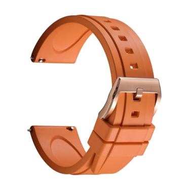 Imagem de REZERO Pulseiras de borracha de borracha, de liberação rápida, pulseiras de relógio esportivo de substituição 19 20 21 22 23 24 mm para homens, mulheres, adolescentes e presentes