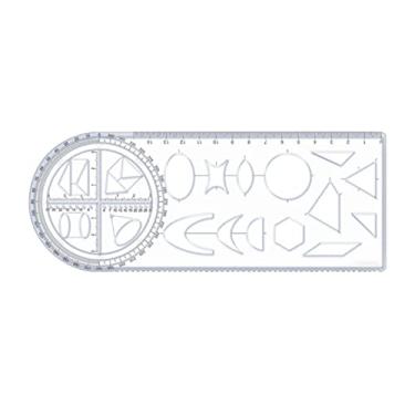 Imagem de ＡＷＨＡＯ Régua de Medição Geométrica para Projetos e Desenhos de Professores