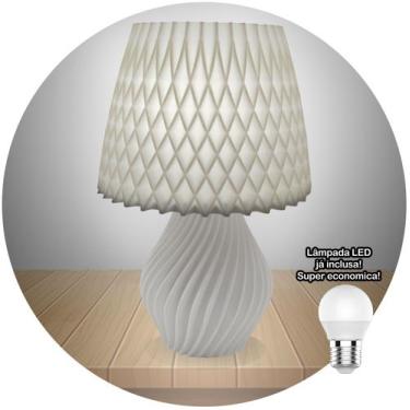 Imagem de Abajur Luminária Criativa De Mesa Quarto Moderno Com Lâmpada - Marxgre
