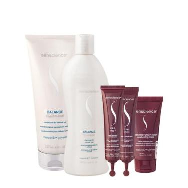 Imagem de Kit Senscience Balance Intensif C.P.R. Home Care Ampola (5 produtos)