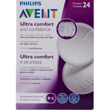 Imagem de Absorvente Protetor de Seios Avent Descartável Dia e Noite com 24 Unid