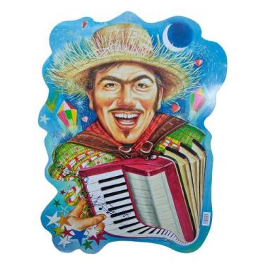 Imagem de Painel Decorativo Festa Junina Sanfoneiro - 70cm x 50cm - Extra Festas