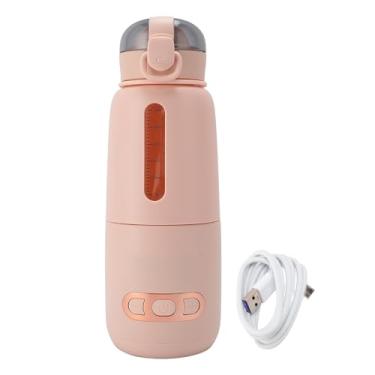 Imagem de Aquecedor de Leite Portátil para Viagens, Aquecedor de Mamadeiras Portátil para Bebês, Garrafa de água Elétrica de Aquecimento Rápido Sem Fio USB de 15000mah para Carro de Viagem