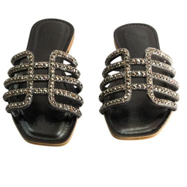 Imagem de RASTEIRA COM BRILHO FEMININA RASTEIRINHA, CELMA - COR: PRETO - Nº36