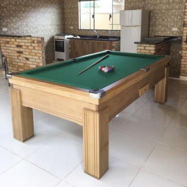 Imagem de Mesa de Sinuca e Bilhar Gaveta Madeira Maciça Carlin Bilhares Superfíc