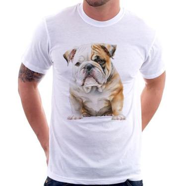 Imagem de Camiseta Bulldog-Inglês - Foca na Moda, Branco, M