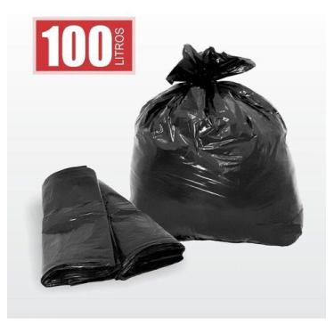 Imagem de Saco De Lixo 100 Litros Comum 50Un - HIGIPACK