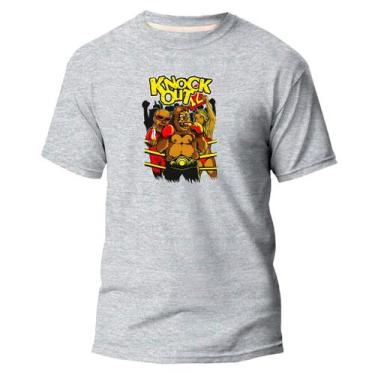 Imagem de Camiseta Algodão Premium Estampa Digital Knock Out Gorila - NoBrand, C