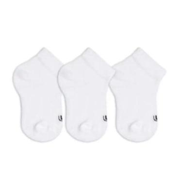 Imagem de Kit 3 Pares Meias Lupo Meninos 2725-089 Infantil Algodão, 901, Branco,